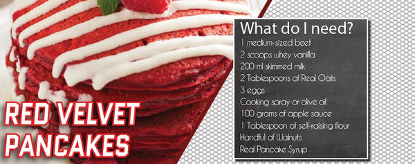 Recept: Red Velvet Protein Pancakes
