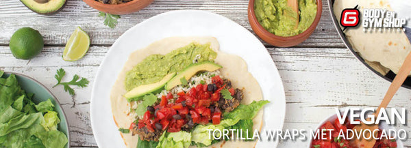 Vegan Tortilla Wraps met Quacamole / Quinoa salade vol eiwit!