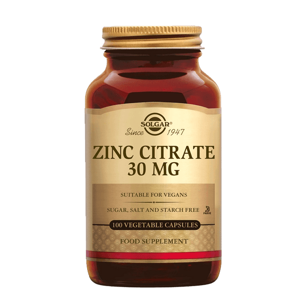 Solgar Vitamins - Zinc Citraat 30 mg